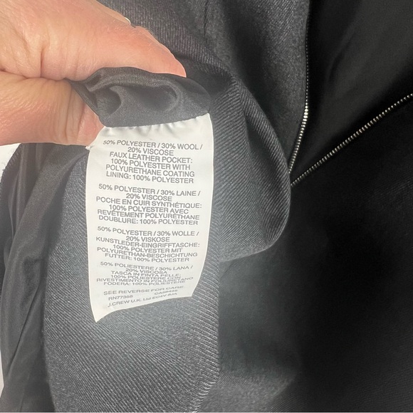 J. Crew Dark Gray Sleeveless Shift Dress Size 6 - Picture 9 of 11